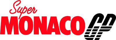 Super Monaco GP logo for Sega Master System